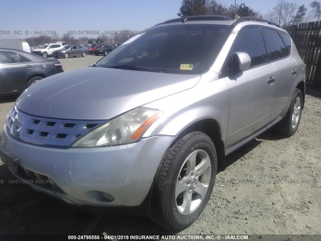 JN8AZ08WX3W235854 - 2003 NISSAN MURANO SL/SE 银色 照片 2