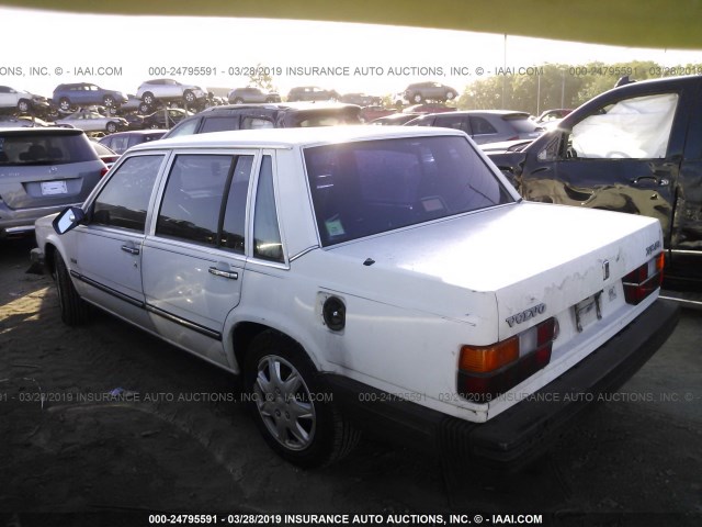 YV1FX8843K1314888 - 1989 VOLVO 740 GL WHITE photo 3