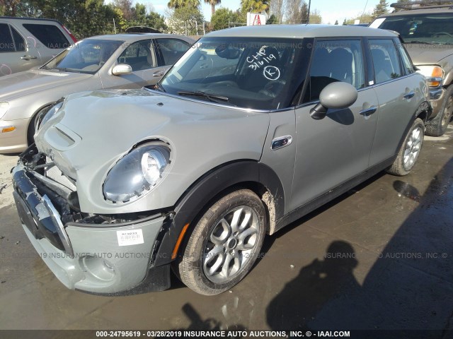 WMWXU3C53K2H86573 - 2019 MINI COOPER GRAY photo 2