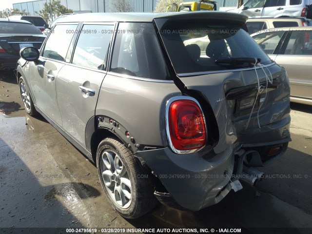 WMWXU3C53K2H86573 - 2019 MINI COOPER GRAY photo 3