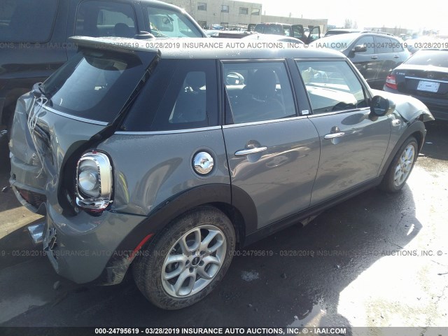 WMWXU3C53K2H86573 - 2019 MINI COOPER GRAY photo 4