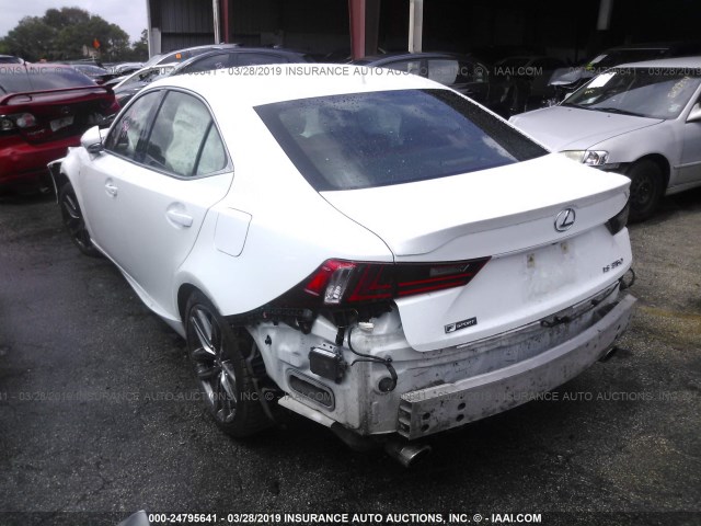 JTHBE1D28F5015979 - 2015 LEXUS IS 350 WHITE photo 3