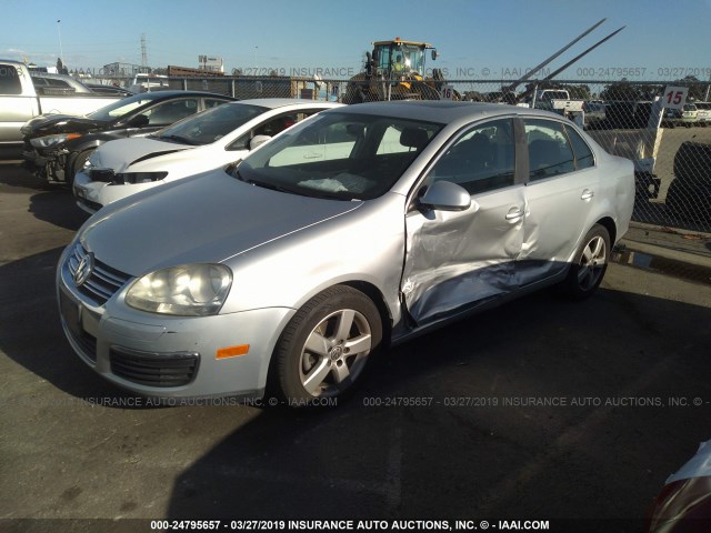 3VWRZ71K08M162738 - 2008 VOLKSWAGEN JETTA SE/SEL SILVER photo 2