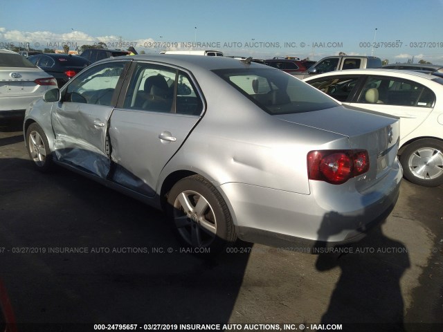 3VWRZ71K08M162738 - 2008 VOLKSWAGEN JETTA SE/SEL SILVER photo 3