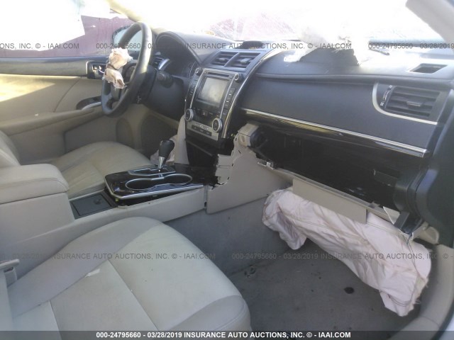 4T4BF1FK9CR251541 - 2012 TOYOTA CAMRY SE/LE/XLE WHITE photo 5