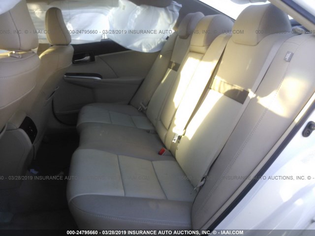 4T4BF1FK9CR251541 - 2012 TOYOTA CAMRY SE/LE/XLE WHITE photo 8