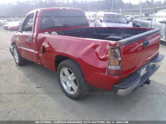 1GCEC14T02Z204304 - 2002 CHEVROLET SILVERADO C1500 RED photo 3