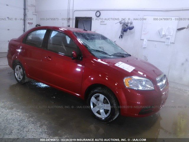 KL1TD5DE6BB209102 - 2011 CHEVROLET AVEO RED photo 1