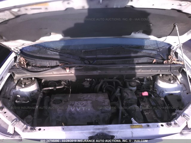 JTLKT324664082078 - 2006 TOYOTA SCION XB WHITE photo 10