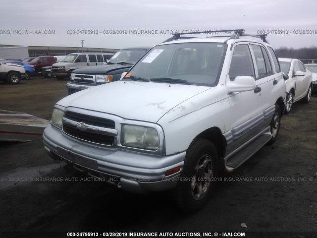 2CNBJ634116935104 - 2001 CHEVROLET TRACKER LT WHITE photo 2