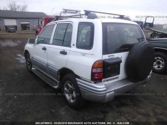 2CNBJ634116935104 - 2001 CHEVROLET TRACKER LT WHITE photo 3