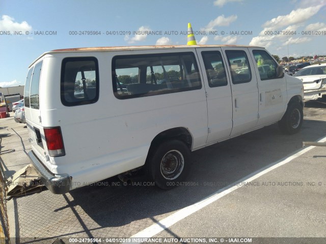 1FBSS31L7WHA80487 - 1998 FORD ECONOLINE E350 SUPER DUTY WHITE photo 4