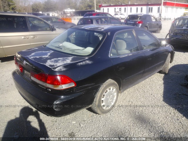 1HGCG66522A122159 - 2002 HONDA ACCORD LX BLACK photo 4