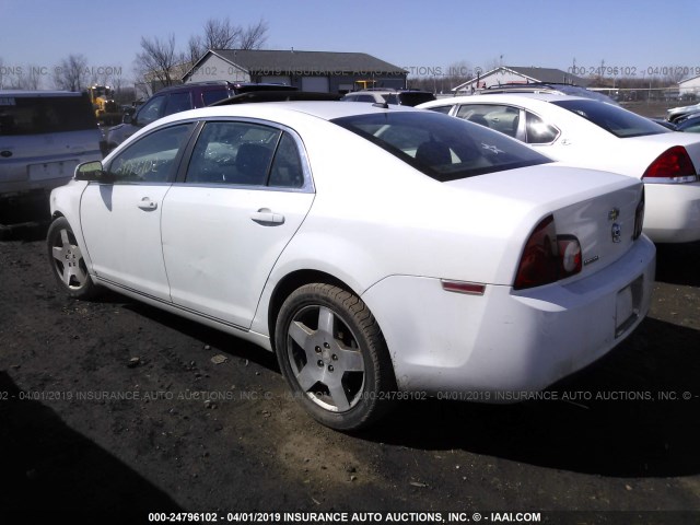 1G1ZJ57719F138749 - 2009 CHEVROLET MALIBU 2LT WHITE photo 3