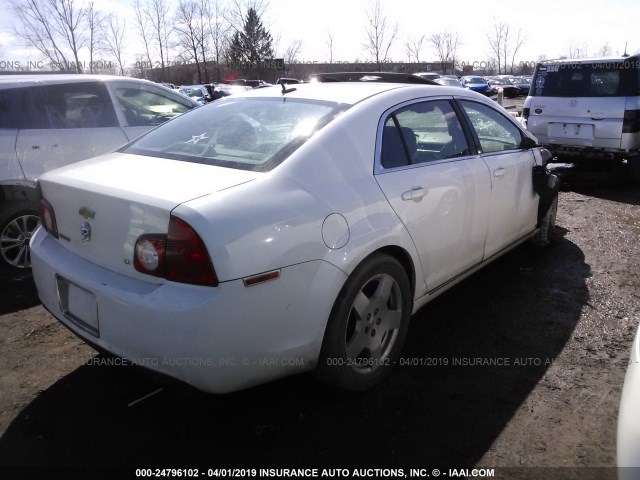 1G1ZJ57719F138749 - 2009 CHEVROLET MALIBU 2LT WHITE photo 4