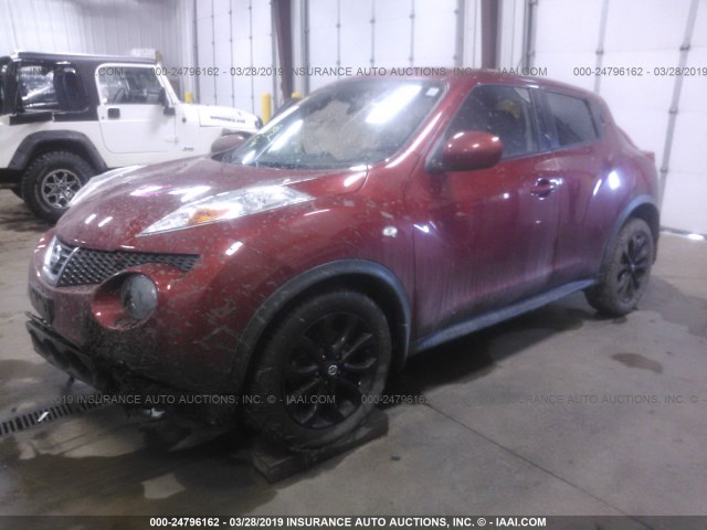 JN8AF5MV1CT126946 - 2012 NISSAN JUKE S/SV/SL RED photo 2