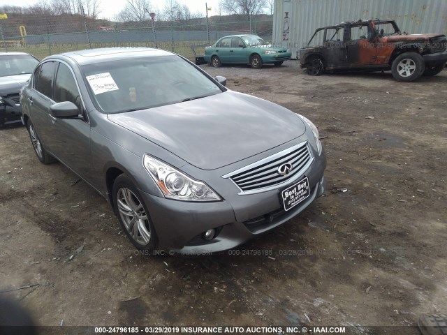 JN1CV6AR8DM756630 - 2013 INFINITI G37 GRAY photo 1