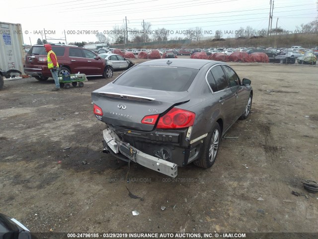 JN1CV6AR8DM756630 - 2013 INFINITI G37 GRAY photo 4