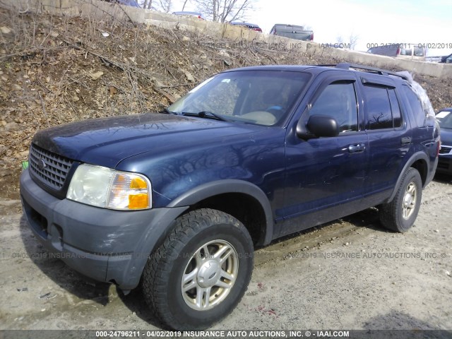 1FMZU72K93UC00872 - 2003 FORD EXPLORER XLS/XLS SPORT BLUE photo 2