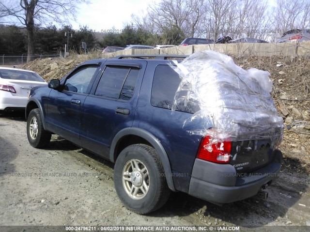 1FMZU72K93UC00872 - 2003 FORD EXPLORER XLS/XLS SPORT BLUE photo 3