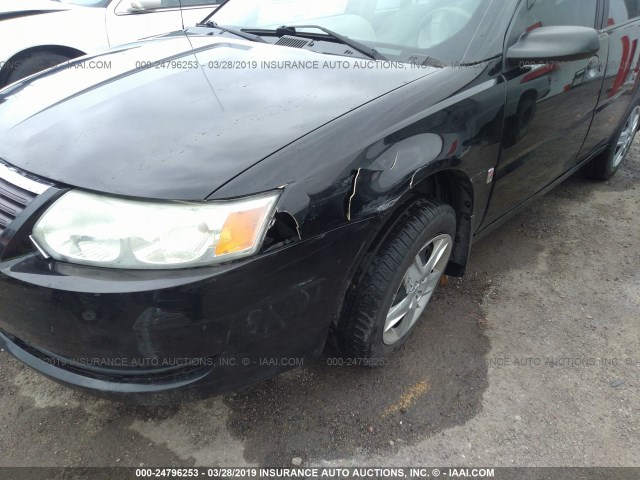 1G8AZ55F36Z142863 - 2006 SATURN ION LEVEL 2 黑色 照片 6