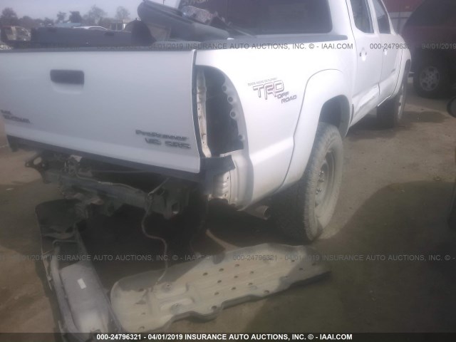 3TMJU62N59M071046 - 2009 TOYOTA TACOMA DOUBLE CAB PRERUNNER WHITE photo 6