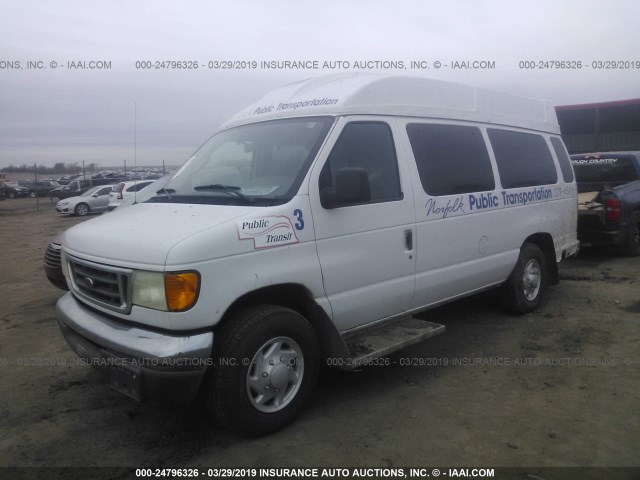 1FTSS34L33HB58718 - 2003 FORD ECONOLINE E350 SUPER DUTY VAN WHITE photo 2