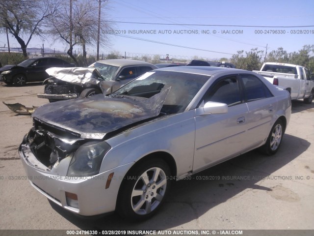 1G6DP577860157686 - 2006 CADILLAC CTS HI FEATURE V6 SILVER photo 2