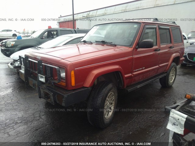 1J4FF78S6XL549521 - 1999 JEEP CHEROKEE LIMITED ORANGE photo 2