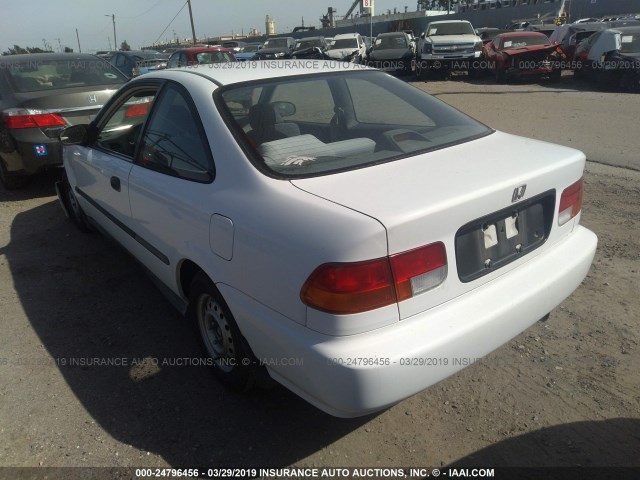 1HGEJ6128TL015128 - 1996 HONDA CIVIC DX WHITE photo 3