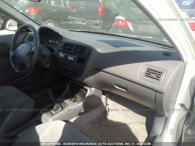 1HGEJ6128TL015128 - 1996 HONDA CIVIC DX WHITE photo 5