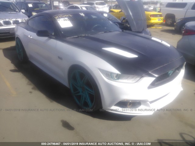 1FA6P8CF9G5221619 - 2016 FORD MUSTANG GT WHITE photo 1