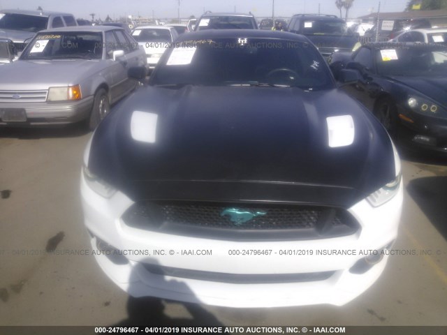 1FA6P8CF9G5221619 - 2016 FORD MUSTANG GT WHITE photo 6