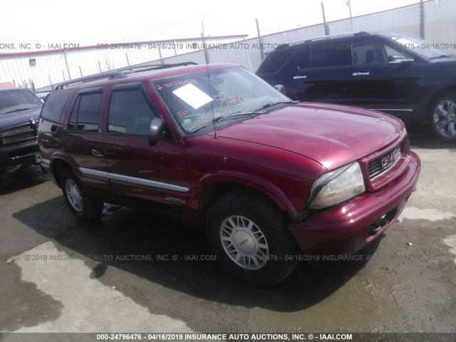 1GKDT13W112226878 - 2001 GMC JIMMY MAROON photo 1