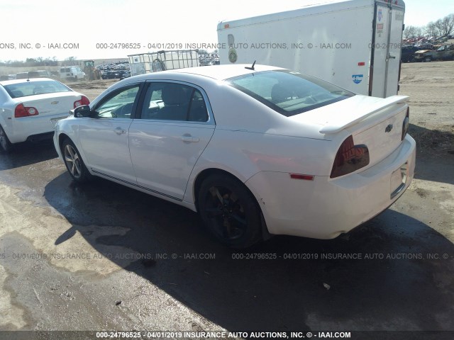 1G1ZF57599F171661 - 2009 CHEVROLET MALIBU HYBRID WHITE photo 3