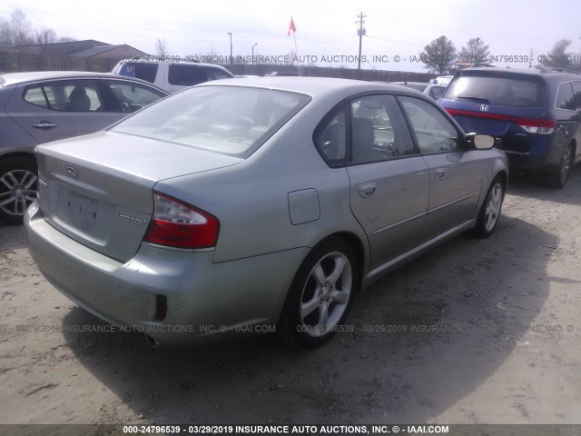 4S3BL626197229988 - 2009 SUBARU LEGACY 2.5I LIMITED GREEN photo 4