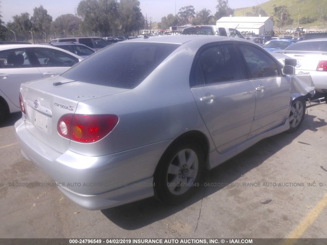 1NXBR32E83Z181818 - 2003 TOYOTA COROLLA CE/LE/S SILVER photo 4