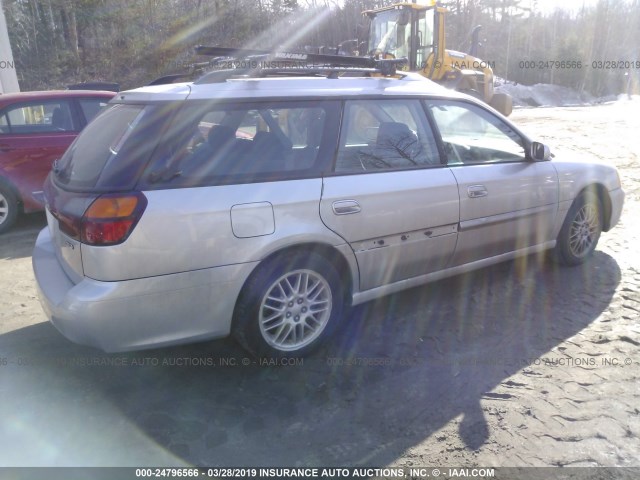 4S3BH625247305591 - 2004 SUBARU LEGACY L SPECIAL SILVER photo 4