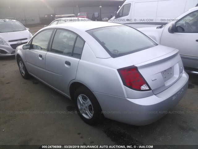 1G8AG52F94Z201521 - 2004 SATURN ION LEVEL 1 SILVER photo 3