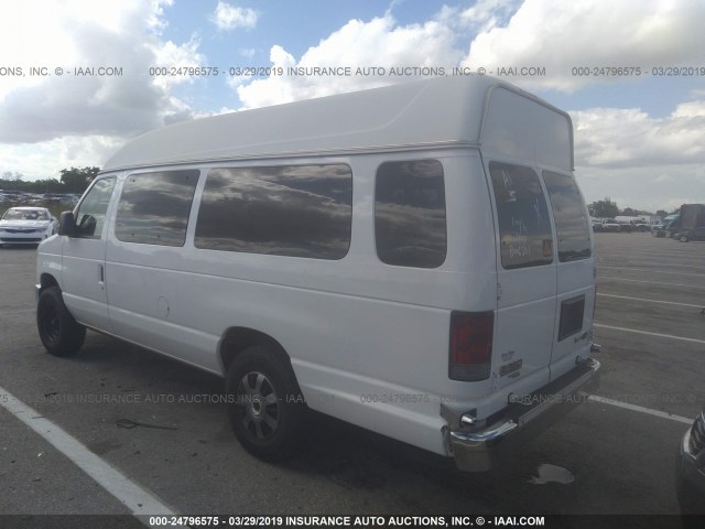 1FTSS3EL4EDB06801 - 2014 FORD ECONOLINE E350 SUPER DUTY VAN WHITE photo 3