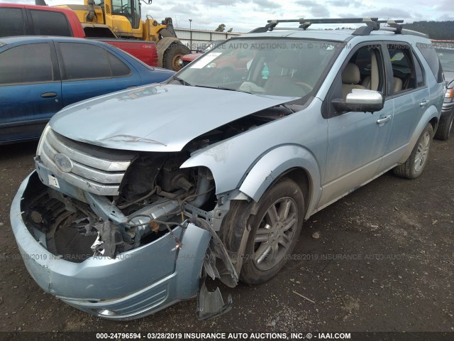 1FMDK03W58GA12591 - 2008 FORD TAURUS X LIMITED Light Blue photo 2