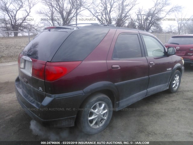 3G5DB03E73S554871 - 2003 BUICK RENDEZVOUS CX/CXL RED photo 4