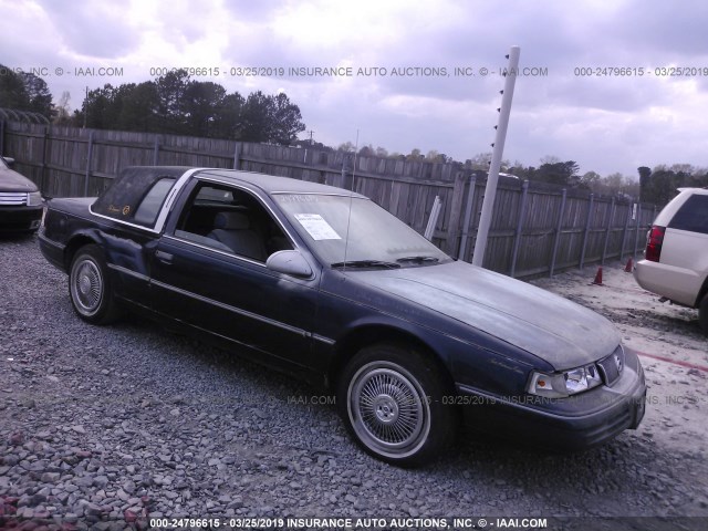 1MEPM6045MH664227 - 1991 MERCURY COUGAR LS BLUE photo 1