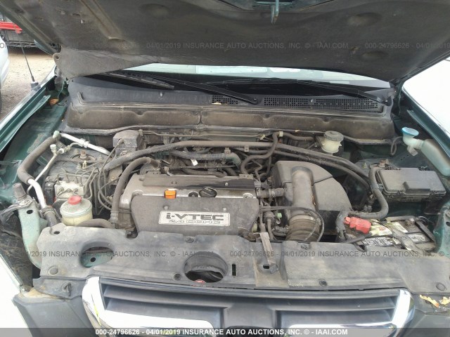 JHLRD78884C007476 - 2004 HONDA CR-V EX GREEN photo 10