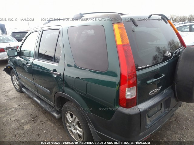 JHLRD78884C007476 - 2004 HONDA CR-V EX GREEN photo 3
