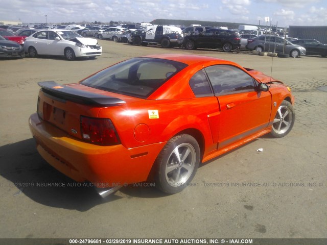 1FAFP42R74F203355 - 2004 FORD MUSTANG MACH I ORANGE photo 4