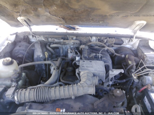 4F4YR12D93TM09574 - 2003 MAZDA B2300 WHITE photo 10