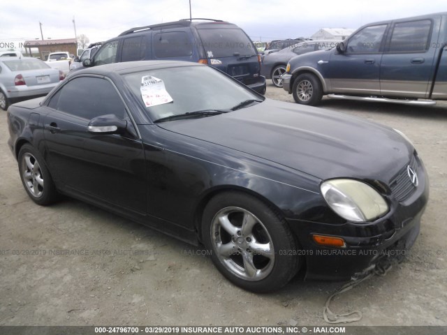 WDBKK65F01F228872 - 2001 MERCEDES-BENZ SLK 320 BLACK photo 1