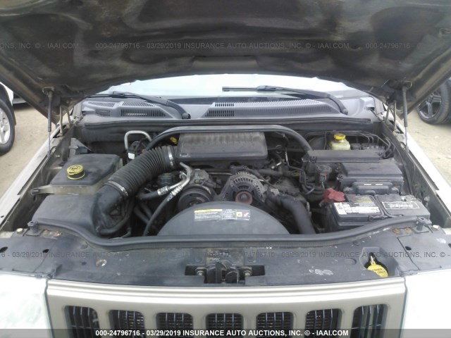 1J8HG48K86C302390 - 2006 JEEP COMMANDER 金色 照片 10