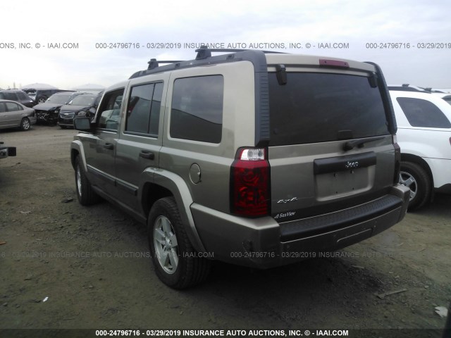 1J8HG48K86C302390 - 2006 JEEP COMMANDER 金色 照片 3